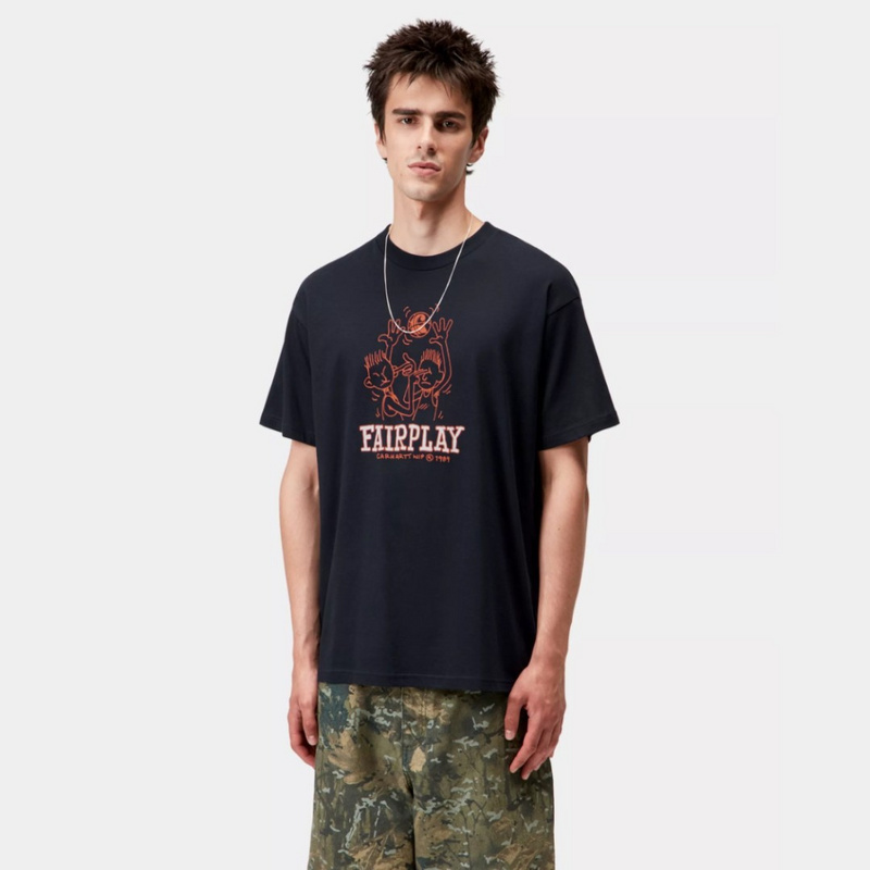 Изображение Футболка Carhartt WIP Fairplay 'Dark Navy'