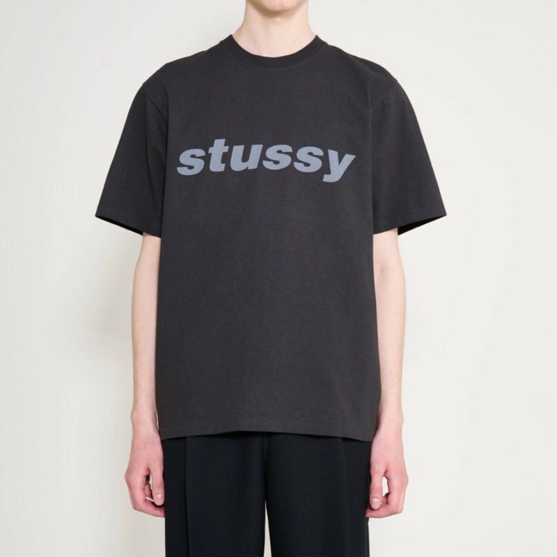 Изображение Футболка Stussy Shark Pigment Dyed 'Faded Black'