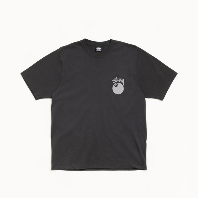 Изображение Футболка Stussy 8 Ball Pigment Dyed 'Faded Black'