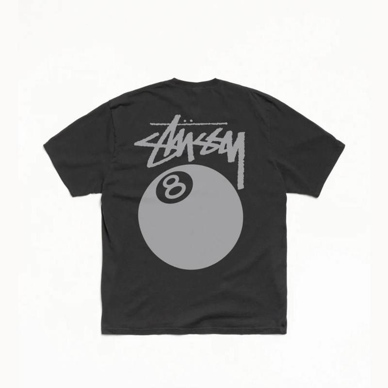 Изображение Футболка Stussy 8 Ball Pigment Dyed 'Faded Black'