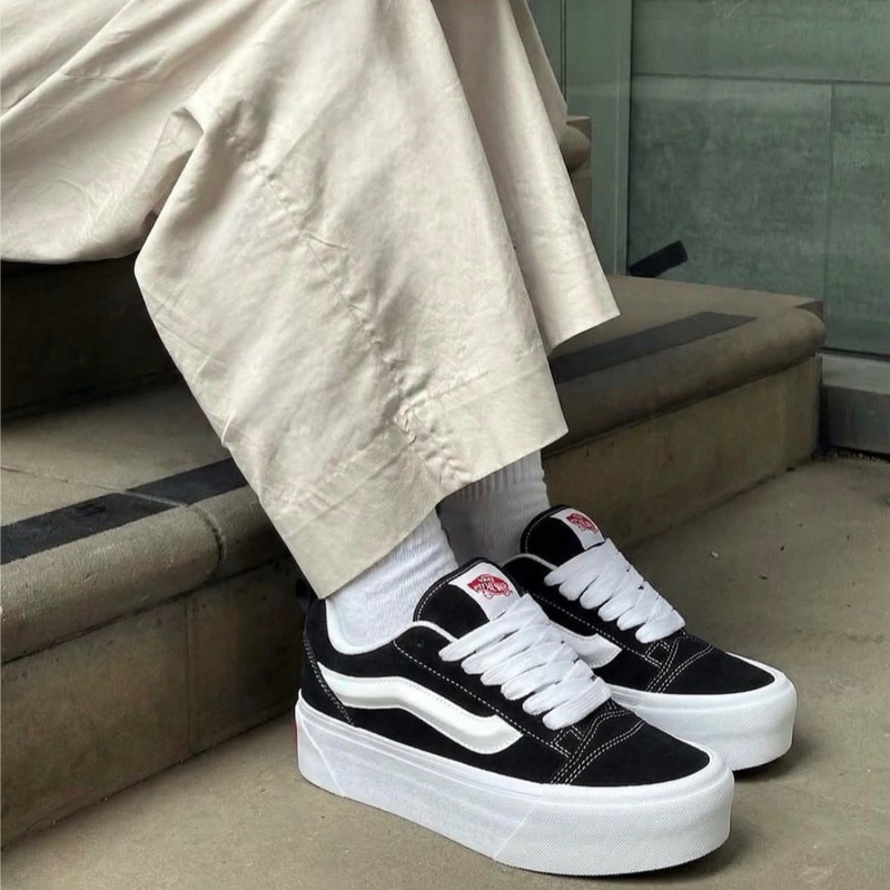 Изображение Vans Knu Stack 'Black White'