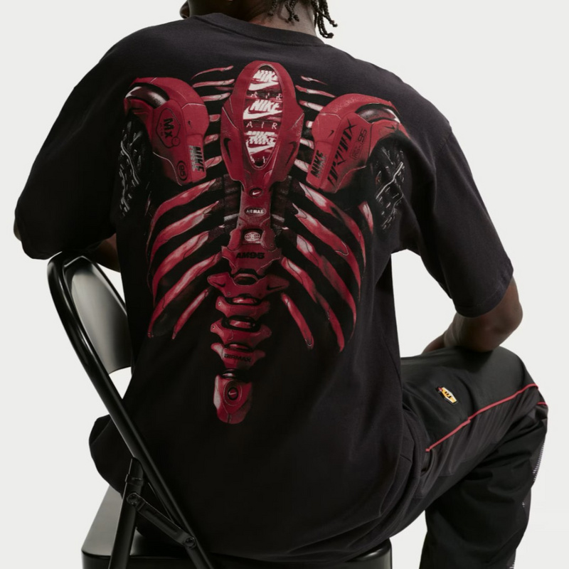 Изображение Футболка Nike Sportswear Anatomy of Air 'Black Red'