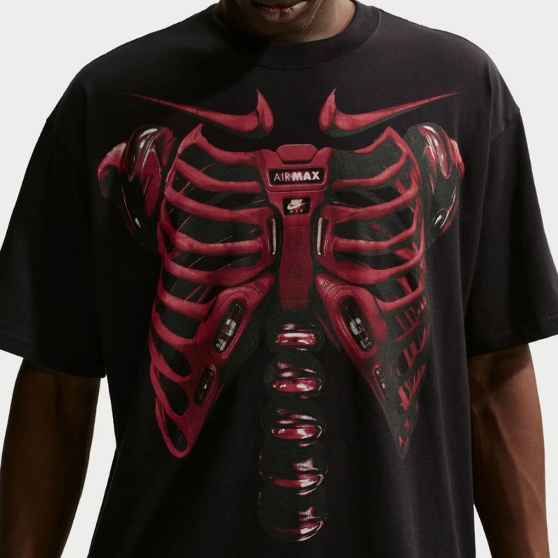 Изображение Футболка Nike Sportswear Anatomy of Air 'Black Red'