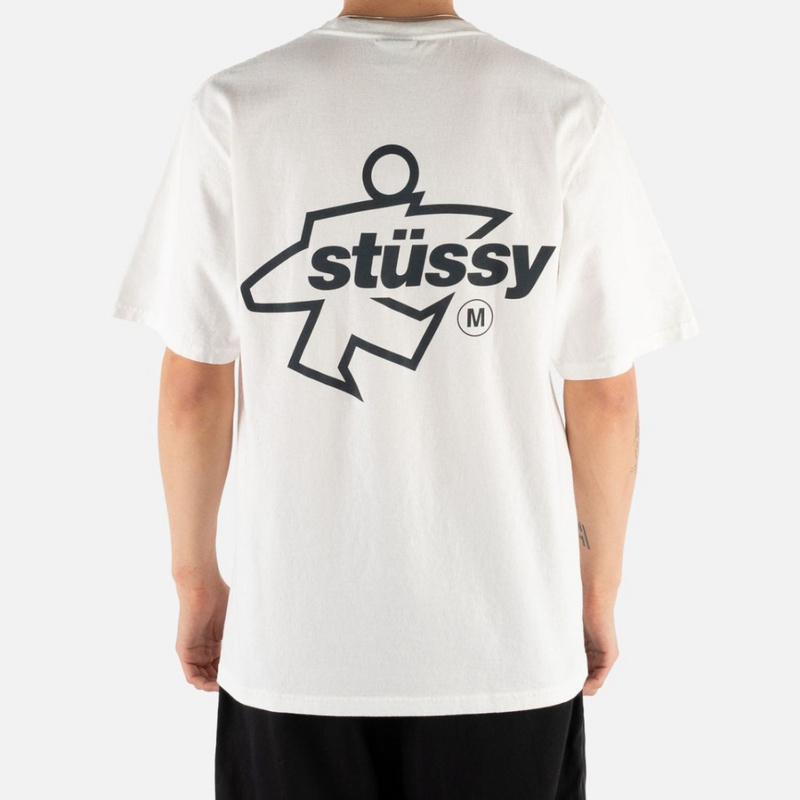 Изображение Футболка Stussy Surf Size Tee Pigment Dyed 'White'