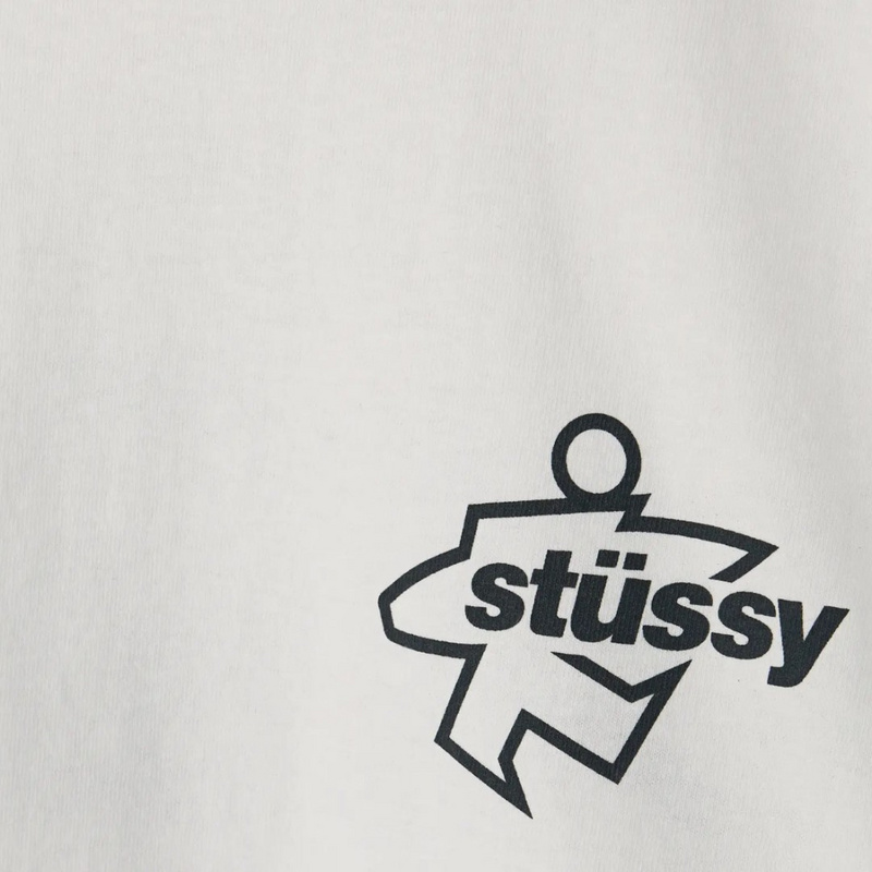 Изображение Футболка Stussy Surf Size Tee Pigment Dyed 'White'
