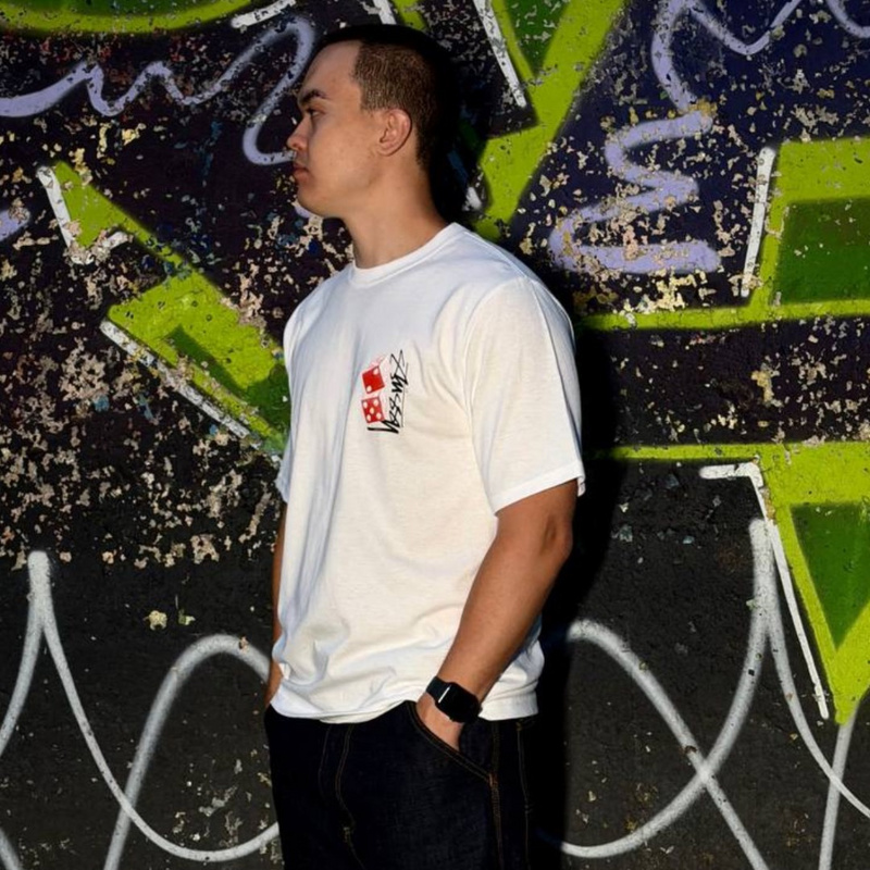 Изображение Футболка Stussy Tall Dice Tee 'White'