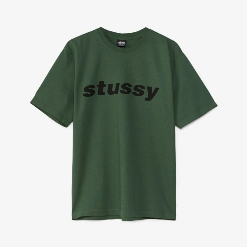 Изображение Футболка Stussy Shark Tee Pigment Dyed 'Green'
