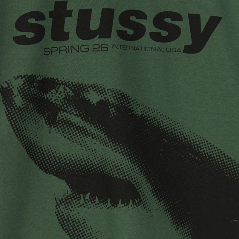 Изображение Футболка Stussy Shark Tee Pigment Dyed 'Green'
