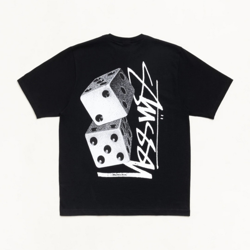 Изображение Футболка Stussy Tall Dice Tee 'Black'