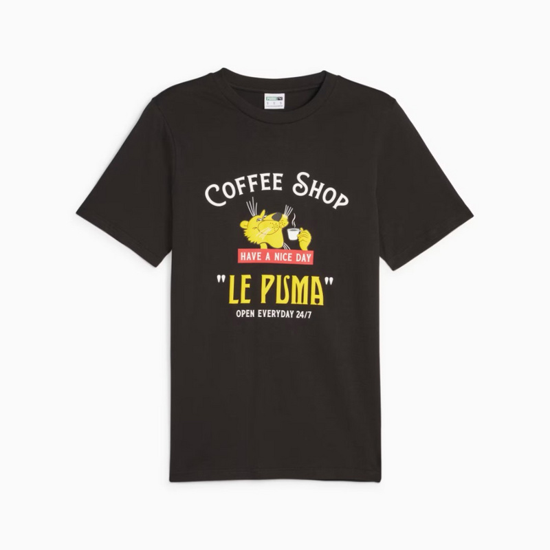 Изображение Футболка Puma Coffee Shop Graphic Print  'Black'
