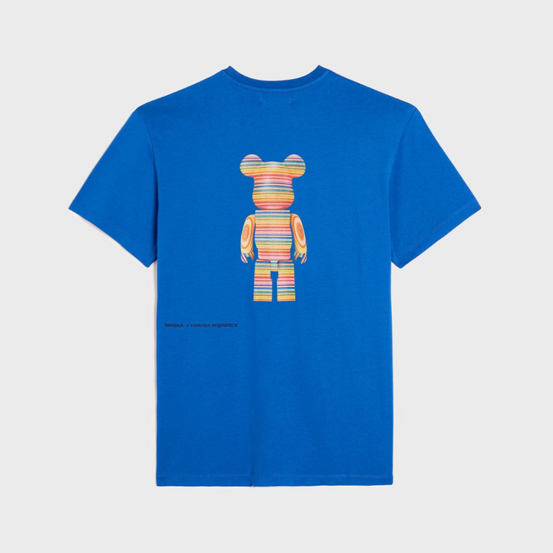Изображение Футболка Pangaia x Haroshi Bearbrick tee 'Blue'